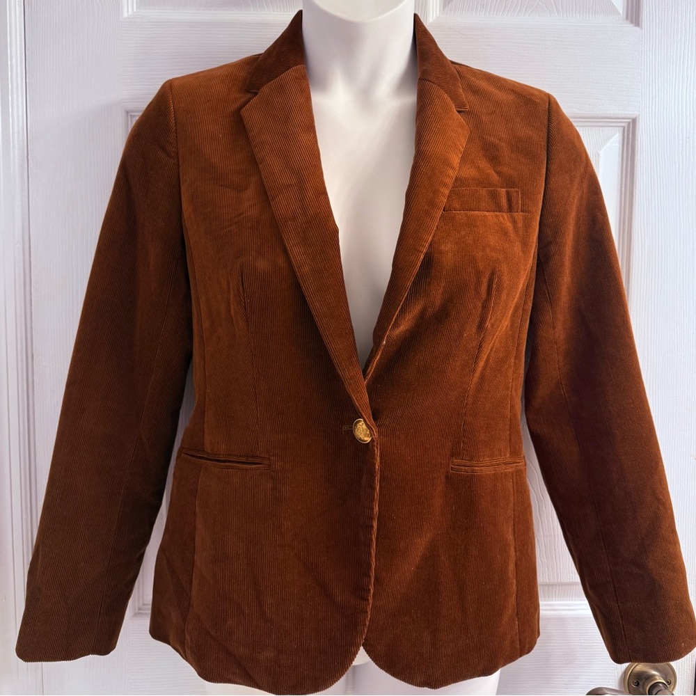 J. Crew Women's Brown Corduroy Blazer